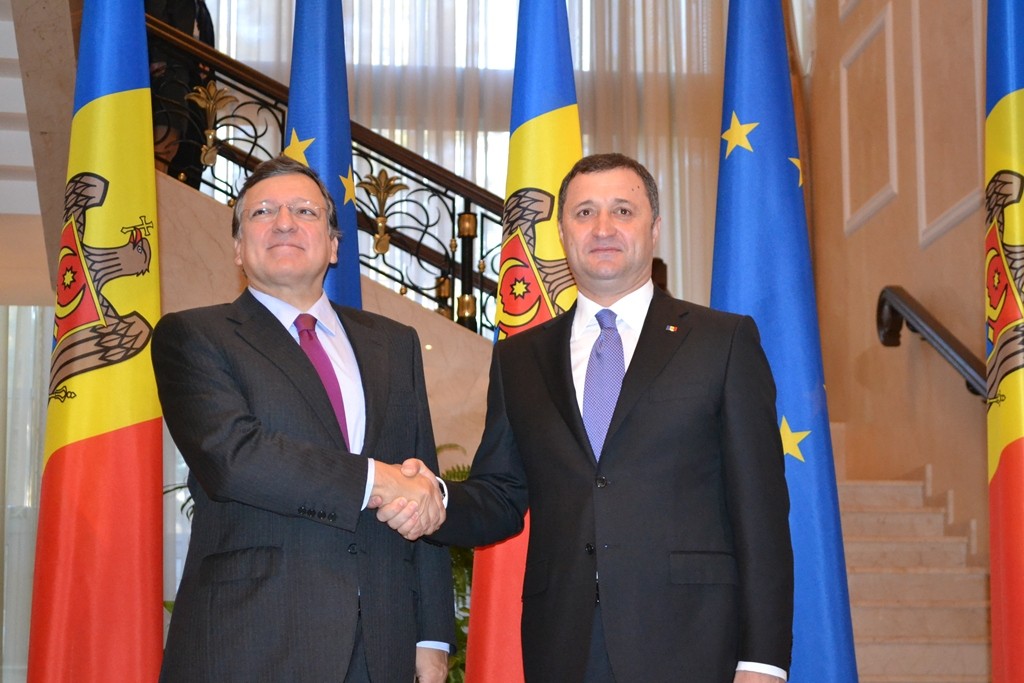Jose Manuel Barroso şi ex-premierul Vlad Filat