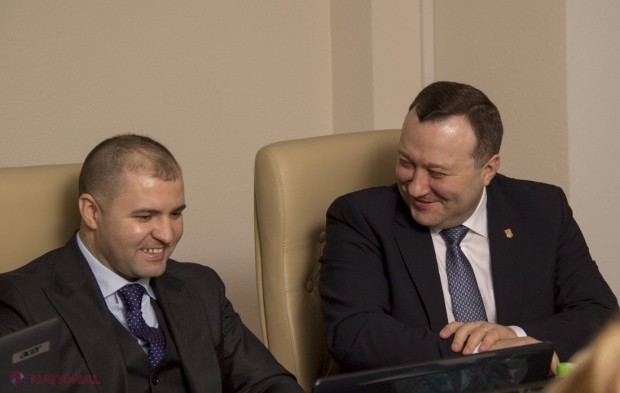 Ministrul Justiției Vladimir Cebotari și ex-procurorul general Corneliu Gurin / FOTO: glasul.md
