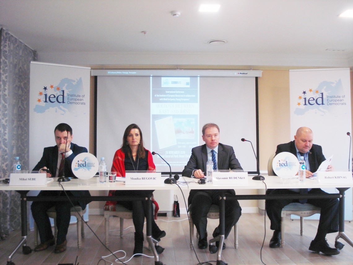 Conferința internațională ”Moldova între Est şi Vest: Perspectivele de aderare ale Republicii Moldova la UE / Foto: Report.md
