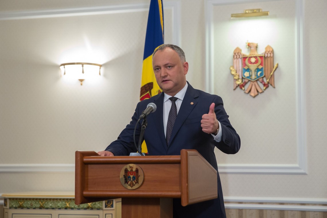 Președintele Igor Dodon / FOTO: Report.md