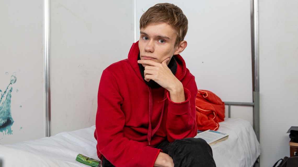 Vladimir, 17 ani, refugiat din Odesa